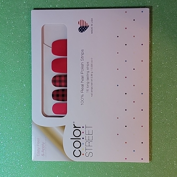 Color Street Real Nail Polish Strips Good Girls Gone Plaid - Picture 1 of 3